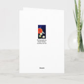 Carte Anglais : Sympathy white freesias & rose (Dos)