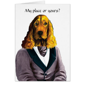 Carte anglaise blonde du cocker DR181