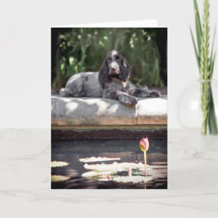 Carte anglaise Cocker Spaniel