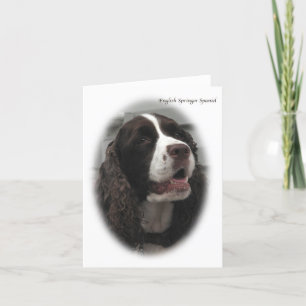 Carte anglaise Springer Spaniel Note