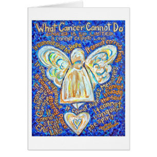 Carte Angle cancer bleu et or