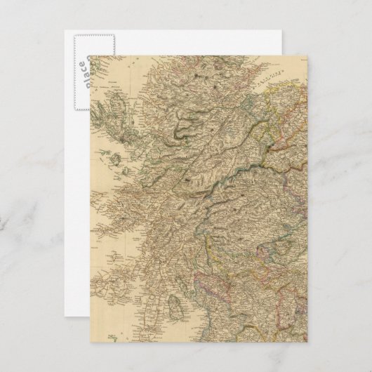 Carte Angleterre (Devant / Derrière)