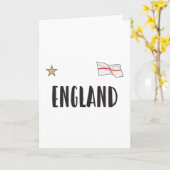 Carte Angleterre Fan Shirt Anglais Drapeau (Fleur jaune)