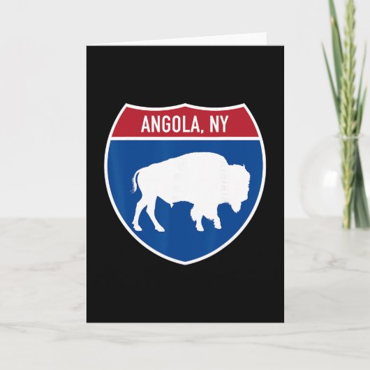 Carte Angola New York Buffalo Ny Highway Interstate Sign (Devant)