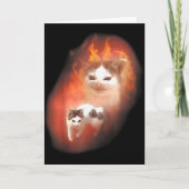 Carte Angry Cat Meme Funny Silly Cat Kitten Lover Humor (Devant)