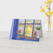 Carte Angry Gingerbread Man Greeting Card - Spicy Wings (Fleur jaune)