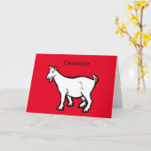 Carte Animal de chèvre Thunder_Cove (Fleur jaune)
