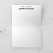 Carte Animal de faune d'oiseau de colibri floral (Intérieur)