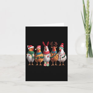 Carte Animal de ferme mignonne Noël Vacances amusant pou