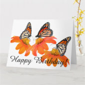 Carte Animal de fleur de tournesol de papillons de (Fleur jaune)