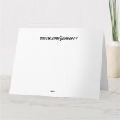 Carte Animal de fleur de tournesol de papillons de (Dos)