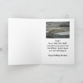 Carte Animal d'ours blanc d'humour d'âge d'amusement de (Intérieur)