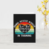 Carte Animal Rescue Worker In Training Appreciation  (Fleur jaune)