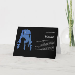 Carte Animal Sympathy Chien Chat Nom personnalisé Poème 