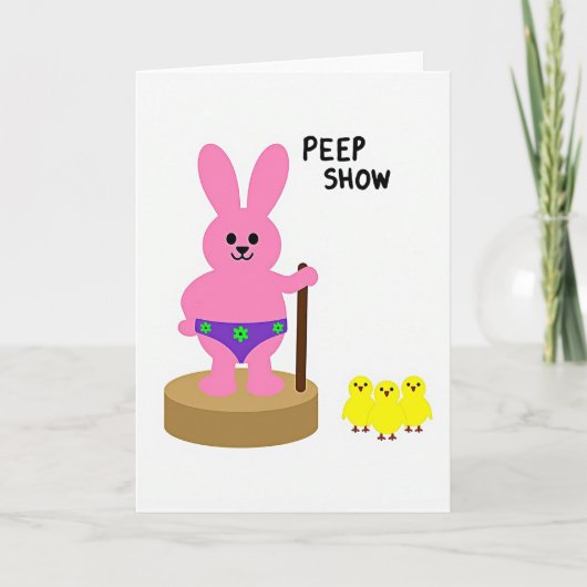 Carte Animale Drôle Peep Show (Devant)
