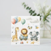 Carte Animals birthday Personalize Custom card (Debout devant)
