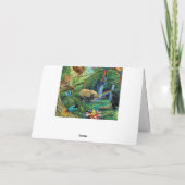 Carte Animals living together throw pillow (Dos)