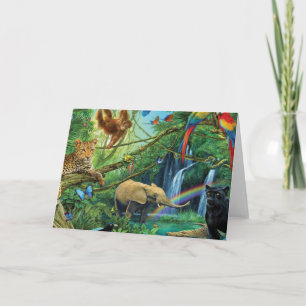 Carte Animals living together throw pillow