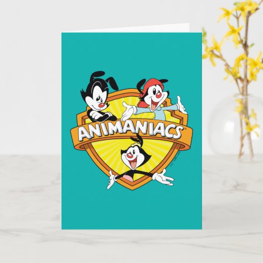 Carte Animaniacs | Warner Brothers & Sister WB Shield (Fleur jaune)