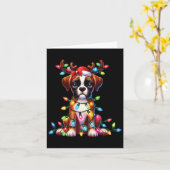 Carte Animaux Amoureux des animaux Cute Boxer Chien Rein (Fleur jaune)