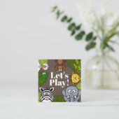 Carte Animaux amusants pour enfants (Debout devant)