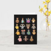 Carte Animaux ASL Gesture mains Sourdes Perte auditive A (Fleur jaune)