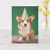 Carte Animaux Bébés les Plus Mignons | Chiot d'anniversa (Fleur jaune)