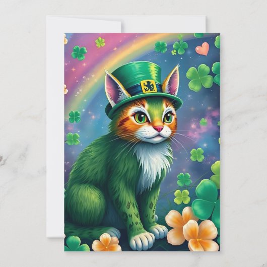 Carte Animaux chanceux déguisés - Saint Patrick’s Day Fu (Dos)