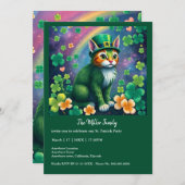 Carte Animaux chanceux déguisés - Saint Patrick’s Day Fu (Devant / Derrière)
