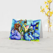 Carte animaux dans la chambre à coucher (Fleur jaune)