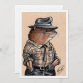 Carte Animaux de Big Rock: E. Muskrat (Devant / Derrière)