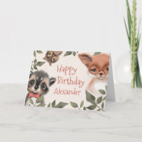 Animaux de bois pour enfants personnalisés Anniver