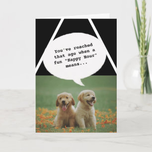 Carte animaux de compagnie chiens Happy Hour Obtenir vie