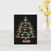 Carte Animaux de compagnie Jeu de lumière Père Noël Pant (Fleur jaune)