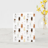 Carte Animaux de ferme de chèvres mignons (Fleur jaune)