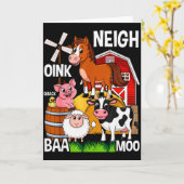 Carte Animaux de ferme mignons avec sons (Fleur jaune)