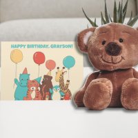 Animaux de Fête Enfants Anniversaire Personnalisé