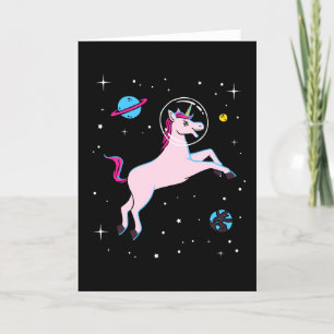 Carte Animaux de licorne dans l'espace