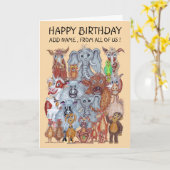 Carte Animaux de nous tous (Fleur jaune)