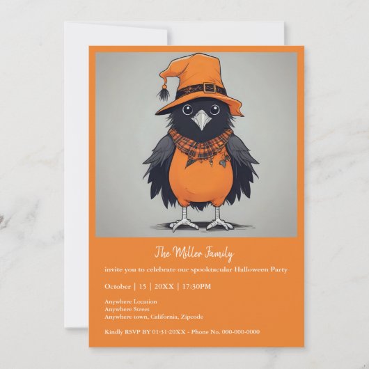 Carte Animaux d'Halloween parlants déguisés (Devant)