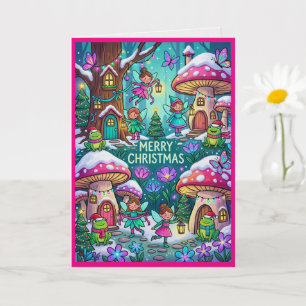 Carte Animaux enchantés de la forêt de Noël