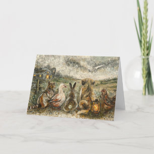 Carte Animaux fantaisistes de la ferme en observation si