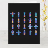 Carte Animaux haïdas Pride autochtone canadienne (Fleur jaune)