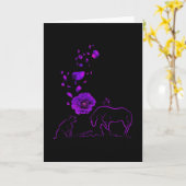 Carte Animaux Ils Ont Aussi Servi Mémorial du Coquelicot (Fleur jaune)