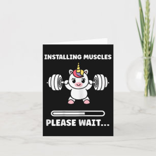 Carte Animaux Installation Muscles Fitness Bodybuilding 