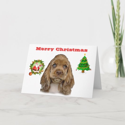 Carte Animaux mignons de Noël (Devant)