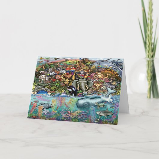 Carte Animaux terrestres et marins (Devant)
