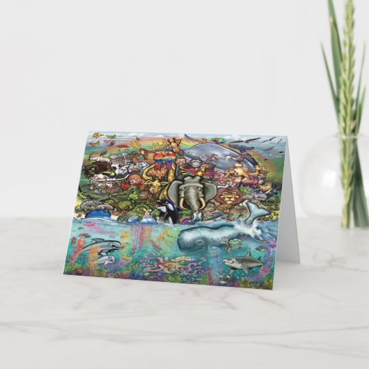Carte Animaux terrestres et marins (Devant)