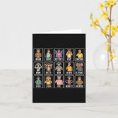 Carte Animaux Vendre Gesturage à la main Animaux Sourds  (Fleur jaune)