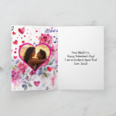 Carte Anime Bi-Raciale Cute Personnalisée Saint-Valentin (Intérieur)